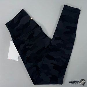 LULULEMON ALIGN HIGH-RISE PANT 28” in BLACK CAMO NWT NAKED SENSATION WOMEN’S 6